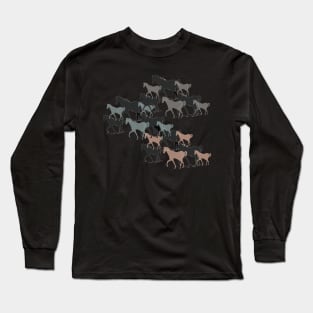 Horse Pattern Long Sleeve T-Shirt